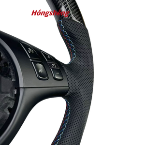 Volante de fibra de carbono de gama alta personalizado accesorio Interior automotriz Real para <span class=keywords><strong>BMW</strong></span> <span class=keywords><strong>M3</strong></span> <span class=keywords><strong>E46</strong></span> E39 E53 <span class=keywords><strong>330ci</strong></span> 325i - Product Image 4