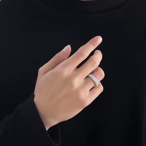 Best Quality Moissanite Diamond Hiphop <b>Ring</b> Luxury Fashion Jewelry for <b>Men</b> and Women with Lasting Shine Affordable Price - Product Image 2