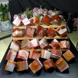 Cubo de Cristal de Cornalina Naranja de Alta Calidad - Piedra Preciosa para Equilibrar los Chakras de Reiki, para Decoración de Altar de Cristal, Venta al por Mayor - Product Image 3