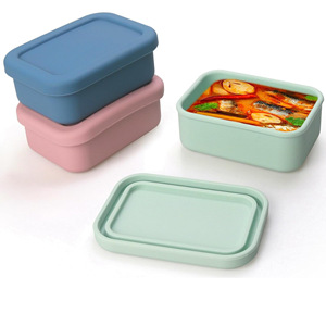 Lonchera de Silicona Personalizada al por Mayor, Libre de BPA, Apta para Microondas, OEM ODM, Lonchera Bento Portátil - Product Image 6