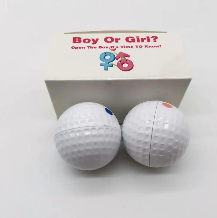 Hot Sale Gender Onthulling Party Golfbal Exploderende Gender Onthullen Golfbal Grap Grappige Gag Trick Cadeauballen