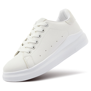 Design all'ingrosso della fabbrica che aumenta le sneakers <span class=keywords><strong>sportive</strong></span> <span class=keywords><strong>bianche</strong></span> con logo personalizzato stile sportivo moda <span class=keywords><strong>scarpe</strong></span> da <span class=keywords><strong>donna</strong></span> casual - Product Image 2