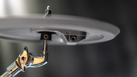 Pad de cymbale Hi-Hat gris 11 pouces, double zone de déclenchement, pour entraînement silencieux, avec base ABS douce pour la peau, compatible avec tous les modules