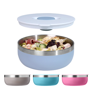 Ensaladera personalizada de acero inoxidable, cuenco de cocina multiusos con tapa para hornear y amasar, lavabo de verduras para el hogar - Product Image 3