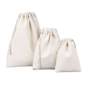 En çok satan keten sırt çantası tasarım bez kumaş muslin çanta logo ile büzgülü pamuklu çanta pembe
