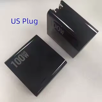 Pengisi Daya GaN Elektrik Laris Manis 100W PD QC3.0 USB Charger 2A+2C 4 Port Pengisian Cepat Pin Lipat Dapat Diganti Ponsel
