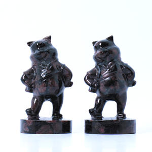 Gran Oferta: Gran Oso <span class=keywords><strong>Eeyore</strong></span> Tallado a Mano en Granate Natural Verney para Decoración de Artesanías de Cristal - Product Image 1