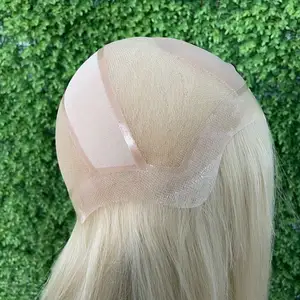 Customized Hand Tied Full Lace Wigs With PU Around Glueless Medical Jewish Wig Kosher Wigs