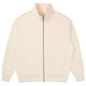 Sweat à capuche zippé avec logo personnalisé Streetwear pour hommes 100% coton lourd noir vierge - Product Image 1