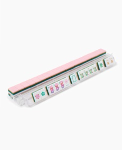 Ensemble de Mahjong Américain de Luxe Coloré <span class=keywords><strong>La</strong></span> Fête, 160 Tuiles, en Acrylique Pliable, Design Artistique, Portable, pour Quatre Joueurs, Divertissement de Fête - Product Image 5