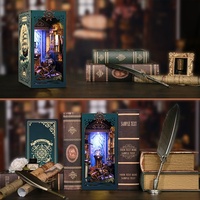 Maison de poupée miniature à construire soi-même pour enfants, kit de construction de maison miniature avec un design d'intérieur détaillé