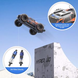 HYPER <span class=keywords><strong>GO</strong></span> H16DR 1/<span class=keywords><strong>16</strong></span> Monster Truck RC 4x4 Prêt à l'emploi Haute Vitesse avec Carrosserie en Résine Électrique et 2 Batteries LiPo pour Garçons - Product Image 3