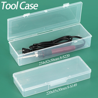 Boîte à outils rigide personnalisée SUNSHIN, boîte de rangement rectangulaire en plastique pour clous, tournevis, cartes à collectionner et organisateur de câbles