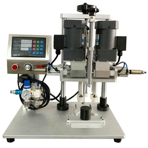 เครื่องปิดฝาขวดกึ่งอัตโนมัติแบบไฟฟ้าตั้งโต๊ะ 4 ล้อ แบบปากเป็ด - Product Image 4
