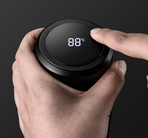 Frasco de vacío de acero inoxidable 304 de gran capacidad personalizado botella térmica para agua café con LED opcional - Product Image 6