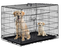 Fabricant de caisses pliables en métal pour chiens 24 30 36 42 48 pouces Cage pour chien pliable en métal XXL Black Impact Dog Kennel Crate