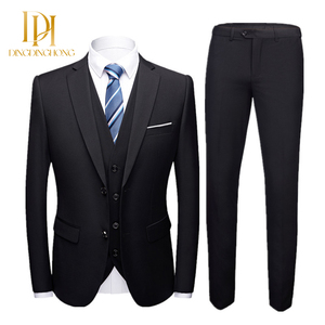 Novo Conjunto de Terno Slim Fit Sob Medida para Reuniões de Negócios Formais, <span class=keywords><strong>Blazer</strong></span> de Luxo e Calças para Vestuário Masculino e Casamentos - Product Image 2
