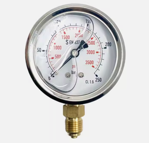 HENGZAN 2024 63mm <span class=keywords><strong>2</strong></span>.5 ''Manômetro Manômetro de Pressão de Óleo <span class=keywords><strong>250</strong></span> <span class=keywords><strong>bar</strong></span> ou psi ou kg ou Kpa - Product Image 3