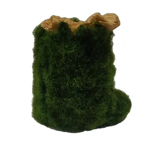 Resin Handicraft Tree Stump Flocking Manufacturer For Direct Sales Of Home Decoration