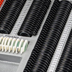 Ensemble de lentilles d'optométrie, 266 lentilles, anneau en plastique, équipement de test de la vue en aluminium pour l'examen des yeux - Product Image 2