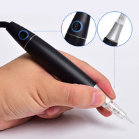 Machine de Micropigmentation Dermographe pour Tatouage, Stylo Numérique de Maquillage Permanent Charmant pour Microblading des Sourcils et Aiguilles Microblade
