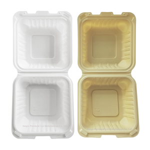 Vente en gros de Chine : Boîtes bento, barquettes repas et couvercles pour plats à emporter, jetables, biodégradables, écologiques, en bambou/amidon de maïs, MFPP, pour assiettes de 9-10 pouces - Product Image 3