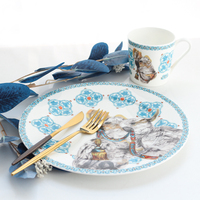 Service de table personnalisé en céramique et porcelaine fine – Assiettes et tasses pour la maison