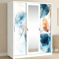 Armoire de chambre en acier à trois portes, démontable, résistante à l'humidité, écologique, durable, sécurisée pour hôpital