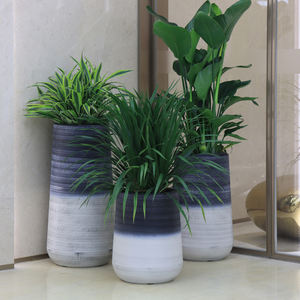 Leizisure, macetas duraderas de gama alta, macetas grandes de plástico para plantas al aire libre, macetas redondas altas cónicas con estilo Para Plantas - Product Image 5