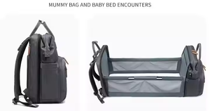 Oem ODM du lịch xách tay thiết kế thời trang bé tã Ba Lô Túi mẹ công suất lớn túi mẹ núm vú hộp tã Túi - Product Image 3