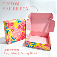 Boîte d'expédition personnalisée avec logo, boîte d'expédition pliable en carton pour le commerce électronique, boîtes d'expédition pour cadeaux et cosmétiques