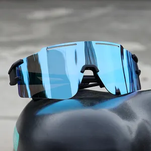New sport google JH160 REVO CE Uv400 Cycling Glasses Rimless occhiali da sole Custom Logo revo Sports Sunglasses For Men Women