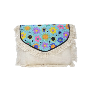 Sacs à main et pochettes de soirée à perles de marque privée, pochettes à perles florales de luxe, 100% viscose, qualité d'exportation, pochettes en gros - Product Image 1