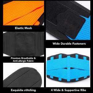 High Quality Lumbar Belt Neoprene Corset Waist <b>Trainer</b> Brace Waist Support Belt - Product Image 3