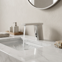 Robinet mitigeur automatique de lavabo de salle de bain sans contact avec détecteur de mouvement Robinet intelligent avec détecteur de mouvement