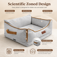 Lit intelligent pour chien et chat, motif uni, emballage en boîte, surveillance de la santé non invasive, suivi à distance via application, lavable, OEM ODM, vente en gros