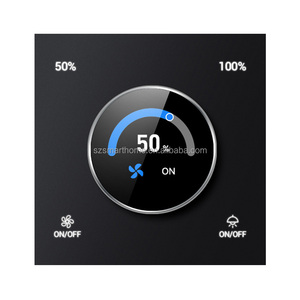 Interruttore Dimmer per Ventilatore Elettrico da Parete con Controllo Remoto App, Regolazione Luminosità LED, Design Rotante Compatibile Zigbee per Casa Intelligente - Product Image 1
