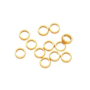 Anneaux perlés en cuivre plaqué or, perles d'espacement rondes 6x2x4mm pour la fabrication de bijoux, bracelets, colliers, accessoires, vente en gros - Product Image 5