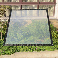 Bâche transparente pour fenêtres de balcon, protection contre la pluie, auvent de véranda, bâche en plastique transparente