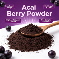 Gefreeze-droogde Acai-bessenpoeder, zonder toevoegingen, enkelvoudig ingrediënt, fruitpoeder met volledige importkwalificatie