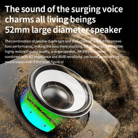 Mini haut-parleur audio filaire USB 3,5 mm, nouveau, noir, avec éclairage LED RGB, pour jeux, musique et ordinateur à domicile