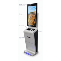Duale Augenkamera 32 Zoll Multifunktionales All-in-One-Gerät mit Pass- und Ausweis-Erkennung, Barcode-Leser und Papiergutscheindruck