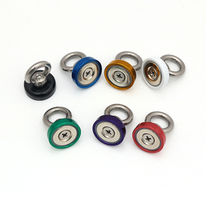 Tốt Nhất Phổ Biến Mát Mẻ Đầy Màu Sắc Từ Tính Neodymium Màu Câu Cá Nam Châm Với Eyebolt - Product Image 3