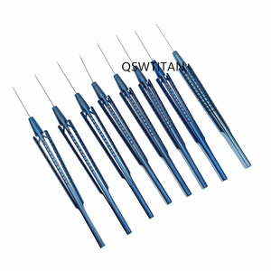 คีมผ่าตัดตาสำหรับการตัดเยื่อแก้วตา (Capsulorhexis) คีมจับวัตถุแปลกปลอม แบบตรง/โค้ง/งอ 140 มม. เครื่องมือผ่าตัดตา - Product Image 4