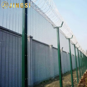 <span class=keywords><strong>รั้ว</strong></span>เหล็กชุบสังกะสีเคลือบสีฝุ่นแบบหนาพิเศษ ป้องกันการปีนป่าย รุ่น 358 พร้อมลวดหนาม - Product Image 4