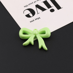 3D <b>Bow</b> Tie Ribbon Acrylic Pendant Colorful DIY Jewelry Accessories For Bag Keychain Decorations - Product Image 2