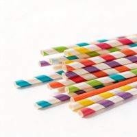 Pailles en papier jetables emballées individuellement, biodégradables, écologiques, en kraft, pour boissons, lait, thé, vente en gros