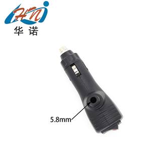 12V 24V voiture allume-cigare prise mâle Auto allume-cigare <span class=keywords><strong>adaptateur</strong></span> prise <span class=keywords><strong>Jack</strong></span> avec fusible 3-5A interrupteur marche/arrêt lumière rouge - Product Image 1
