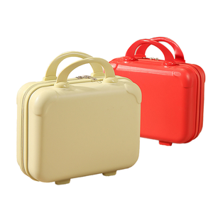 Valise de voyage en ABS rigide de grande capacité écologique de 14 pouces avec fermeture à glissière, organiseur de maquillage portable - Product Image 2