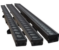 Lumière murale DMX512 36W 24W RGB LED linéaire IP68 Étanche Éclairage architectural extérieur Façade de bâtiment Éclairage